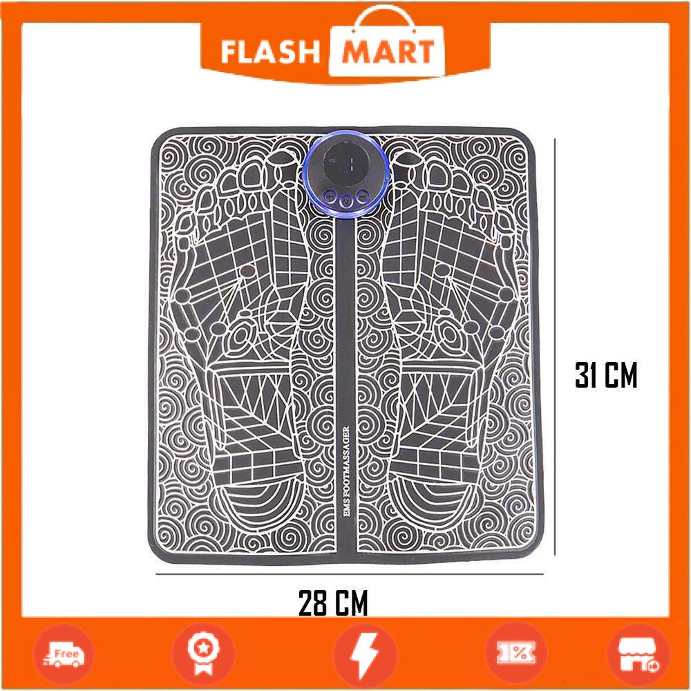 FLASHMART Pemijat Kaki Elektrik Pulse EMS Muscle Mat Massager - EMS14
