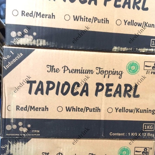 ITPIN 12kg TAPIOCA PEARL Rasa PREMIUM Bubble Tea Boba Milk Tea