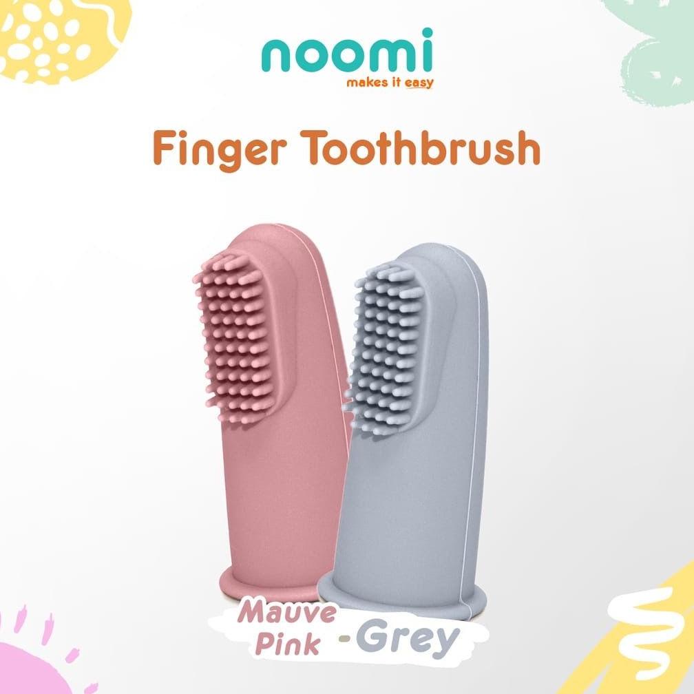 Noomi Finger Toothbrush With Case Silicone - Sikat Lidah Gusi Bayi Silikon (Isi 2Pcs)