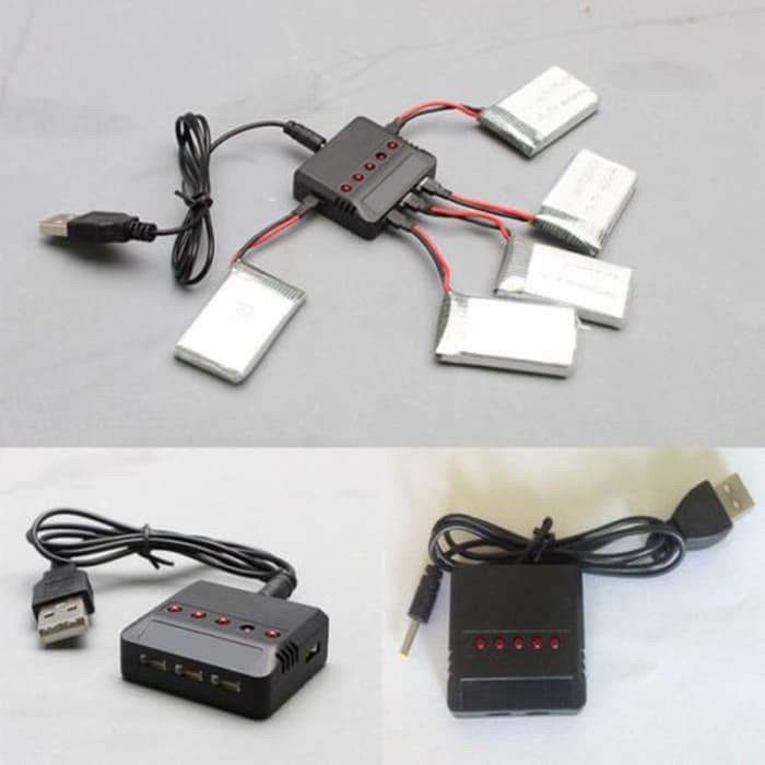 USB charger battery baterai lipo drone quadcopter 5 cell output