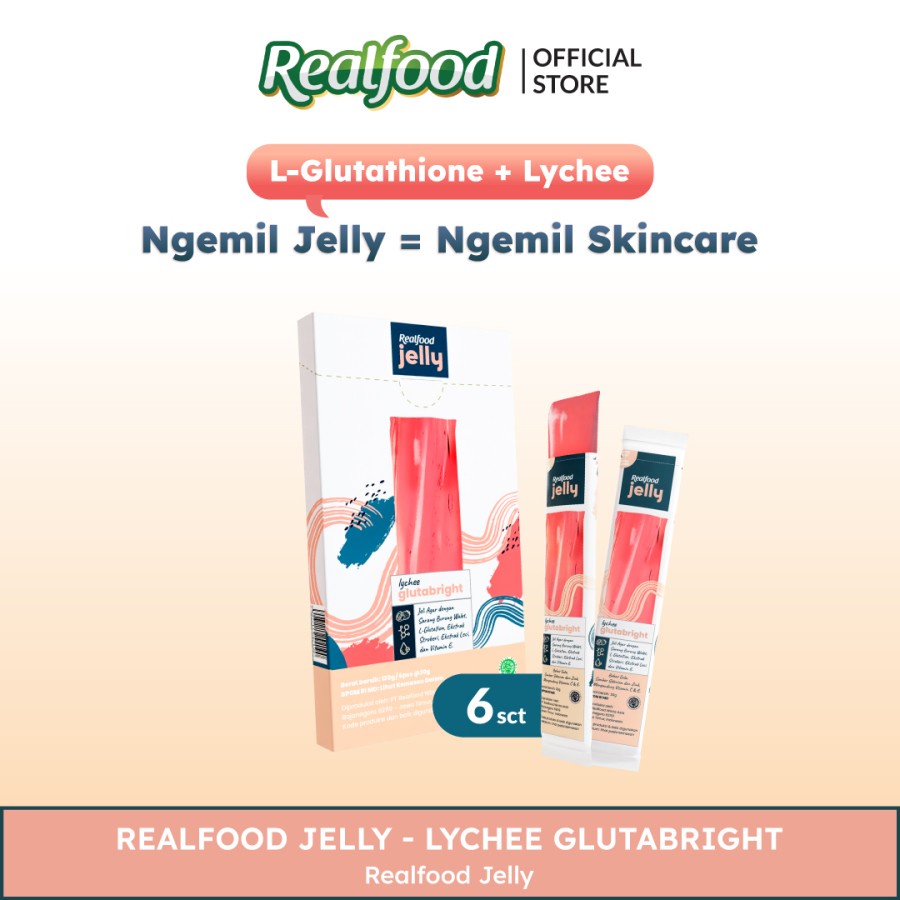 

Realfood Jelly Glutabright 6X20Gr