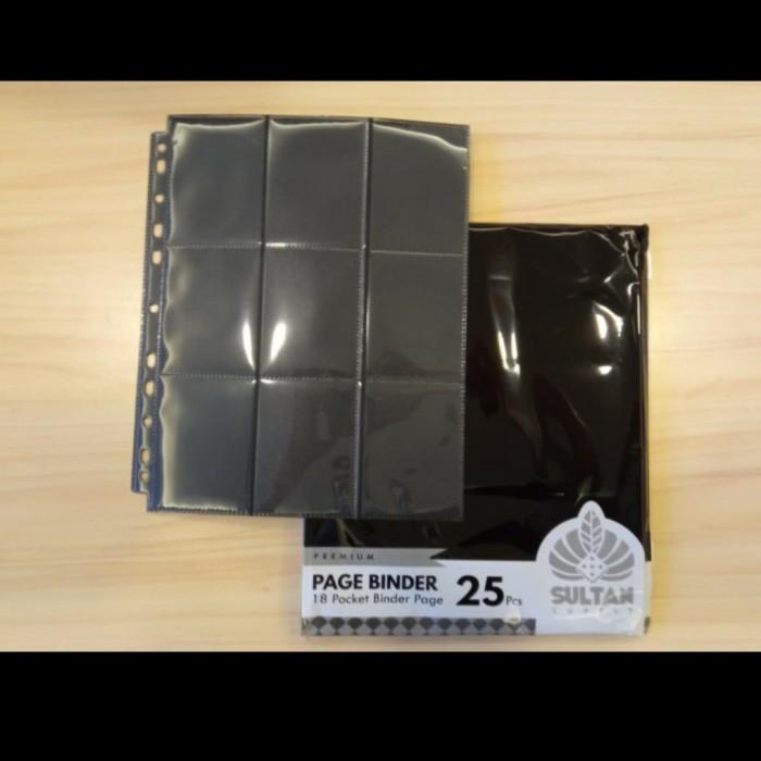 

18pocket page binder sultan premium for mtg pokemon kpop isi 25 black