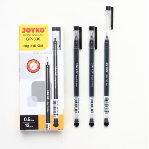 

Banyak Stok Gel Pen Pulpen Bolpen Joyko GP-330 Big Fill Gel 0.5 mm (12 Pcs) 231♜