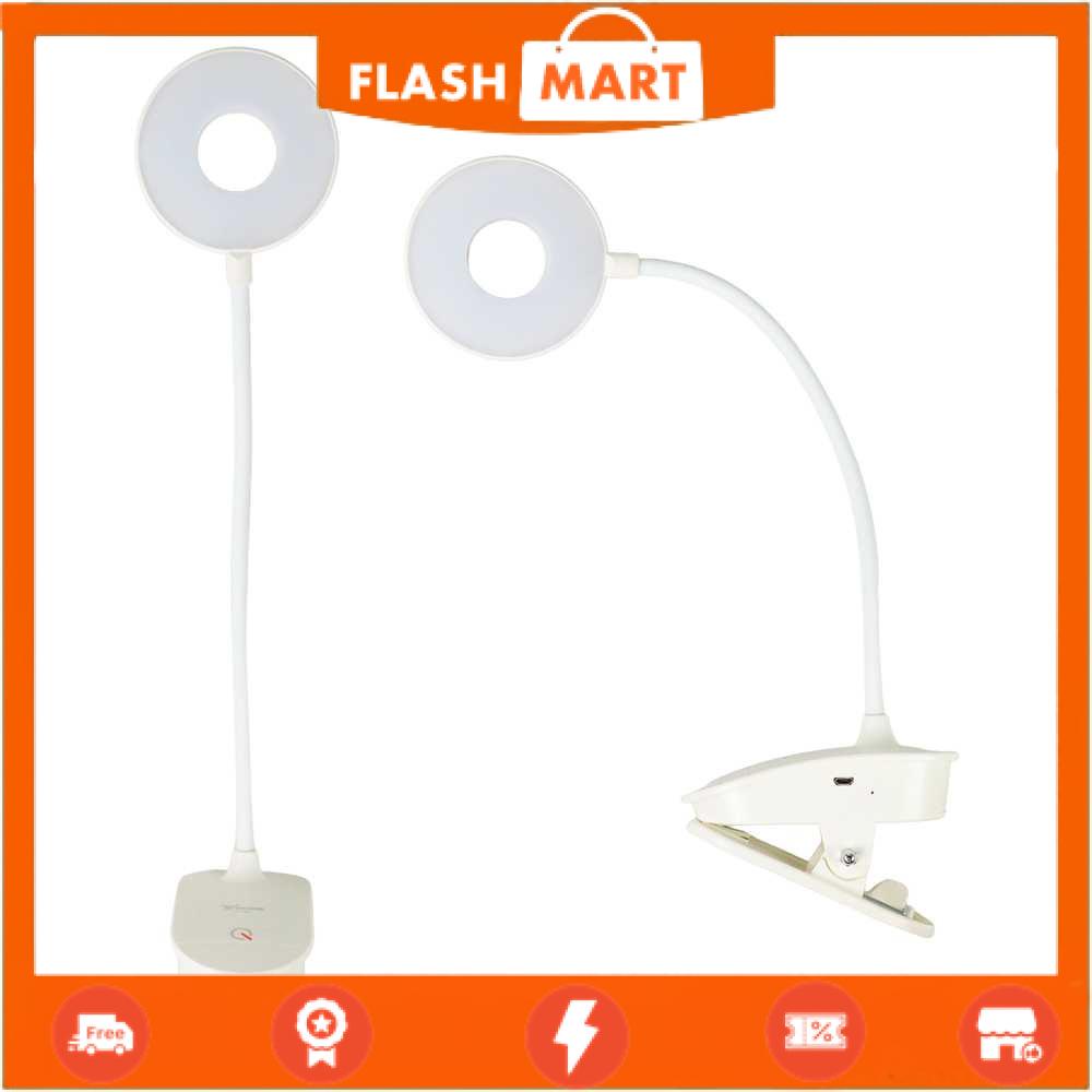 FLASHMART Lampu Baca LED Clip Circle Adjustable Cool White 2W - YG-T102