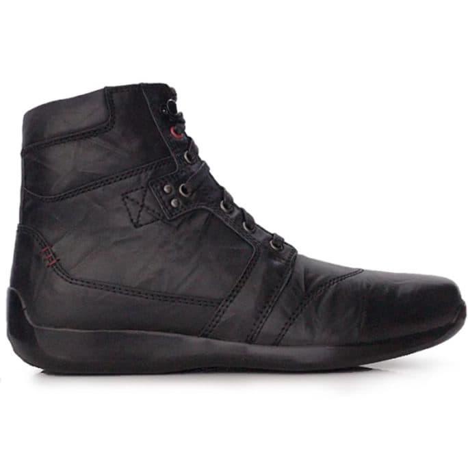 New Gino Mariani - Elario 6 Cow Leather Casual Men'S Shoes Black Discount