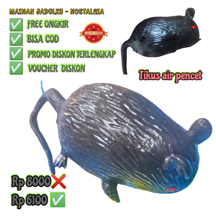 Mainan Tikus Pencet Jumbo Squishy