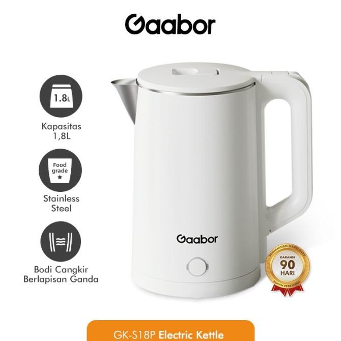 Es258 - Gaabor Electric Kettle Teko Listrik Pemanas Air 1.8 L Gk-S18P Yusmadell