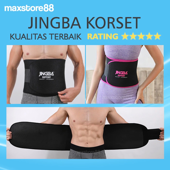 Korset JINGBA Korset perut pria wanita pembakar lemak pelangsing jumbo - XL PLUS 130X26(D2V7) Korset