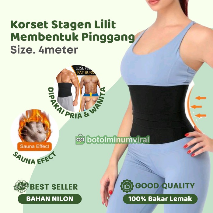 Korset STAGEN LILIT Korset Postpartum Cewek Pengecil Perut Pria Nilon Premium(C5J6) ORIGINAL Korset 