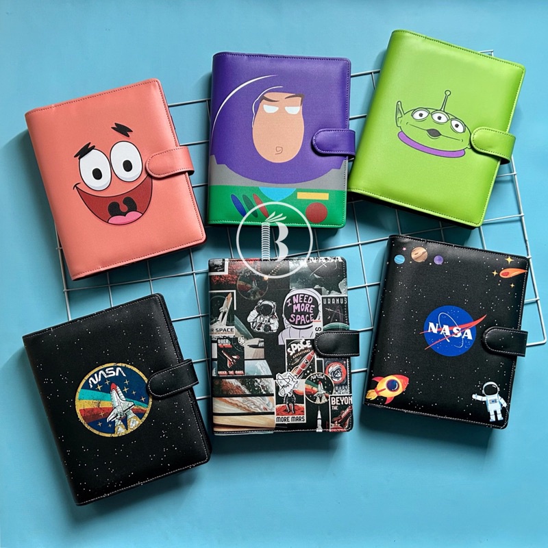 

Bindermu Ready Binder Nasa Astronaut Aesthetics Toy Story Spongebob Pastel New Printing Kulit