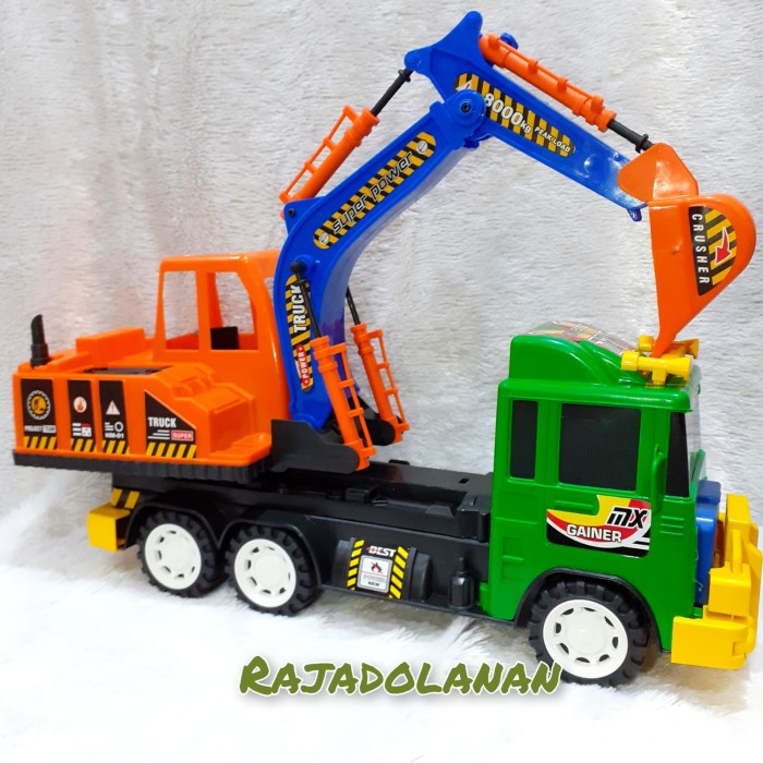 Mainan Anak Mobil Truk Excavator Friction Gbk 314 Sv/Br Mobil Truk