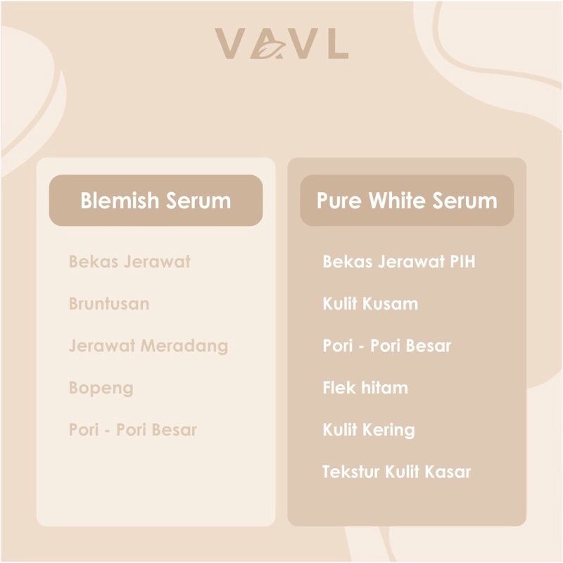 SERUM VAVL PURE WHITE GLOWING | COD PERAWATAN MENCERAHKAN WAJAH MUKA BADAN PRIA WANITA ORGANIK ORIGINAL BPOM ORI UNTUK KECANTIKAN KULIT SENSITIF ACNE BERMINYAK BERJERAWAT KOMEDO JERAWAT DAN BRUNTUSAN MURAH AGAR GLOW AND WHITE