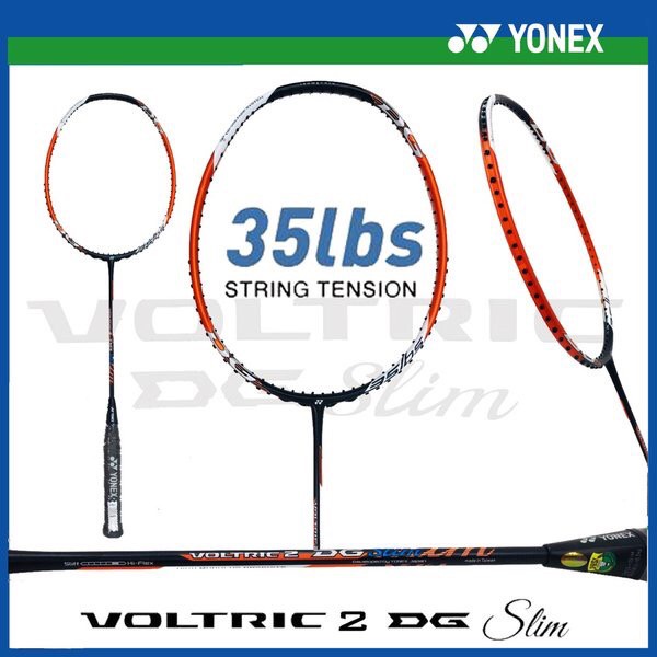 Tx0178 Raket Bton Bulutangkis Yonex Voltric 2 Dg Slim Free Senar Bg 66 O