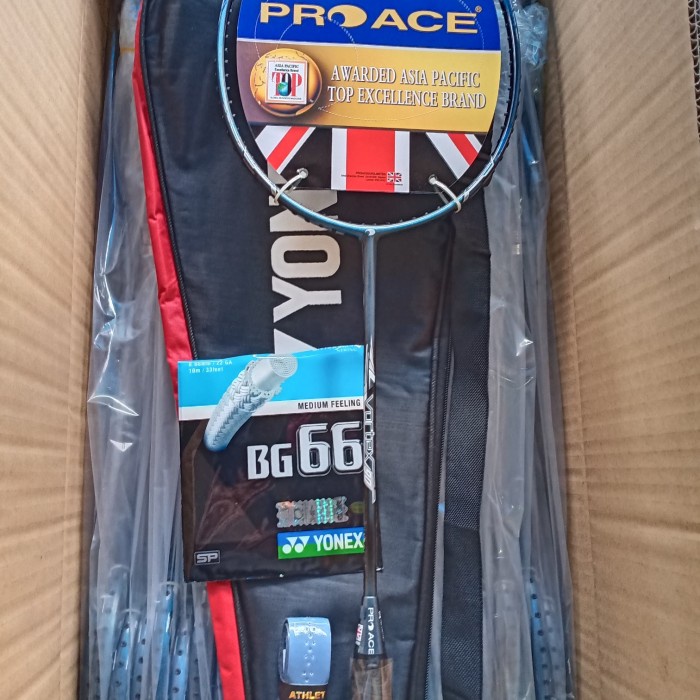 Tx0530 Raket Bton Pro Ace Vortex 9 Grey Full Set