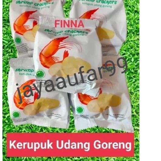 

PROMO✅Kerupuk Udang Goreng FINNA shrimp Crackers 10gr/ 1karton isi 120pcs