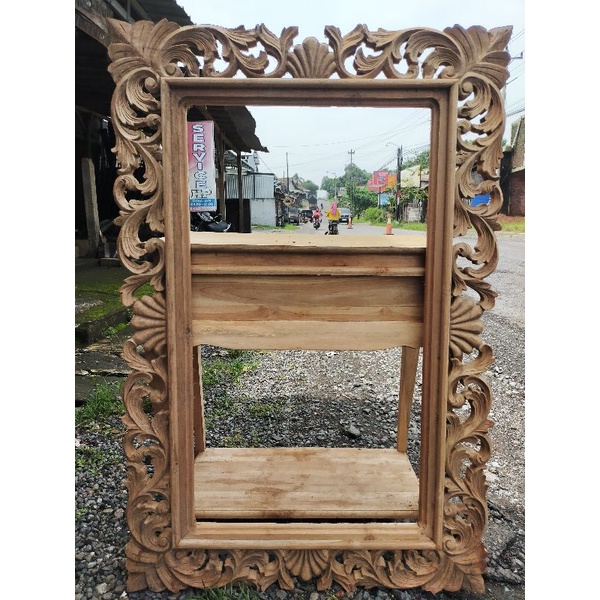 Pigura Cermin Jati Jepara