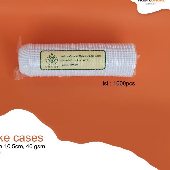 

Terbaru✅⭐Cake cases Lotus 10.5 cm white | Cup cake | Baking