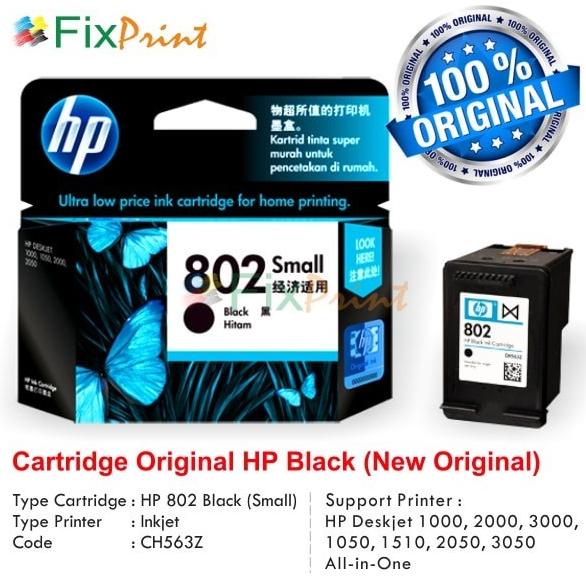 CARTRIDGE HP ORI 802 Black