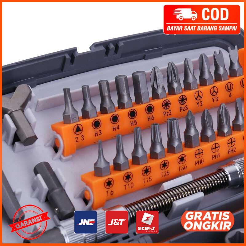 Set Kunci Ratchet Screwdriver Household Repair Tools 38in1 2880A