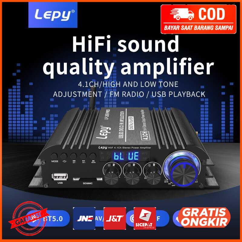 Audio Amplifier Bluetooth USB Coaxial Sound Booster Remote LP-269PRO