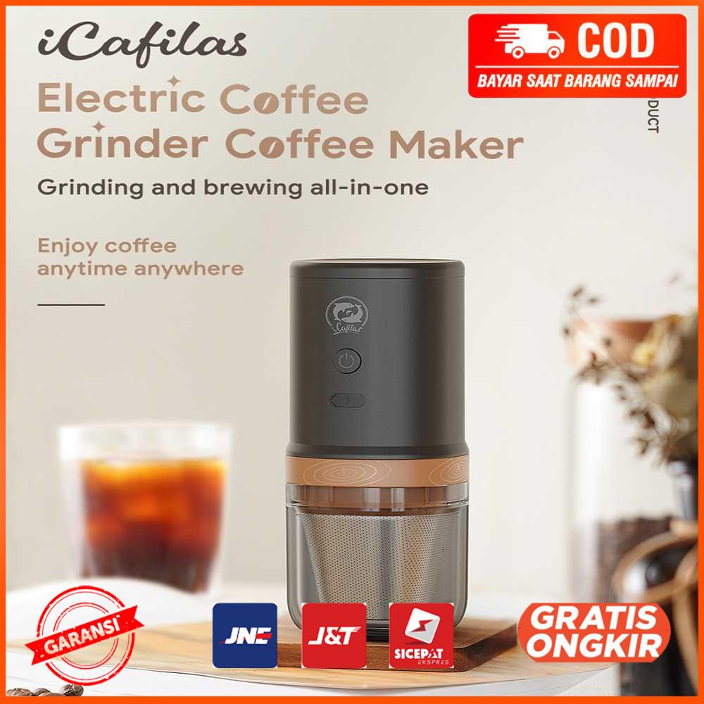 Penggiling Kopi Elektrik Grinder Coffee Maker Portable 24 W FK13