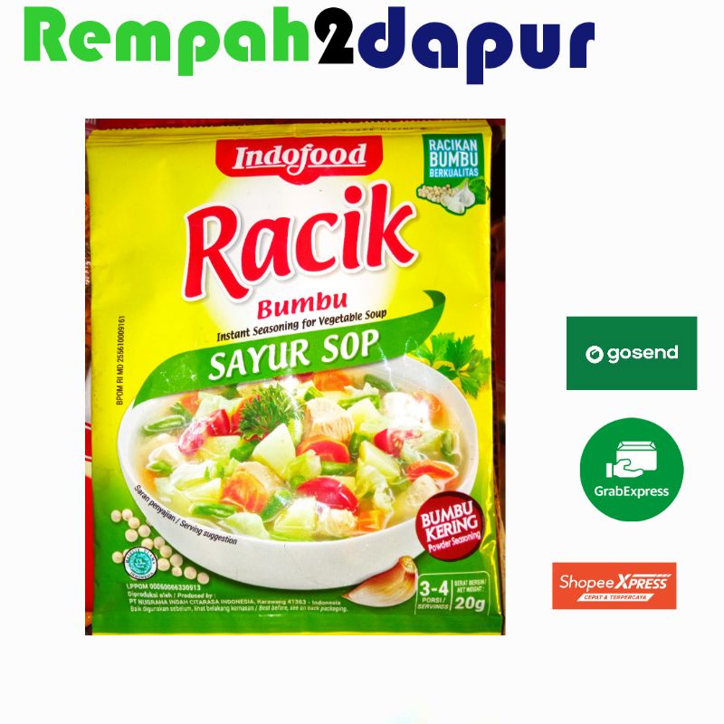

Racik bumbu sayur sop 20gr