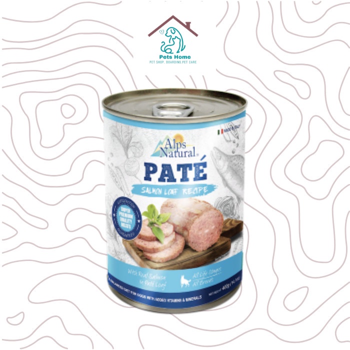 ALPS NATURAL PATE SALMON LOAF 400GR - DOG FOOD