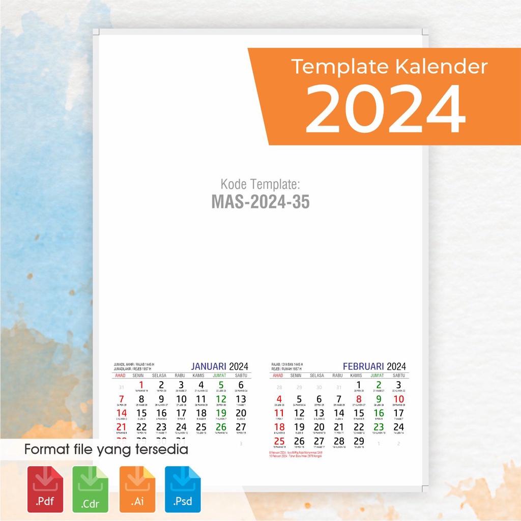 

TEMPALTE KALENDER 2024 MINIMALIS - MAS-2024-35