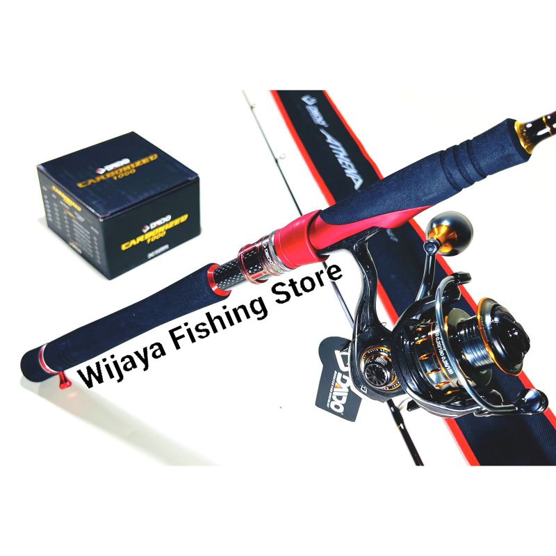 Set Joran Pancing Daido Athena III Pro Series dan Reel Daido Carbonized