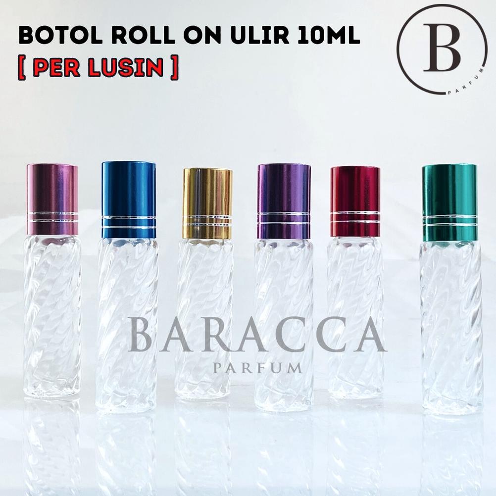 4.4 Promo &gt;&gt; Botol Parfum Roll On Ulir Warna 10ML - Botol Parfum Kosong Roll On Ulir - Botol Roll On Ulir 10ML Perlusin