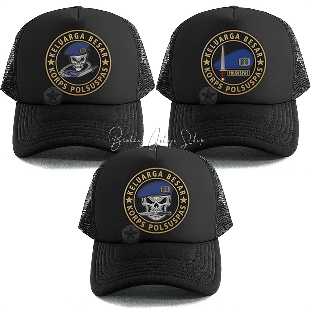 Topi Skull Keluarga Besar Korps Polsuspas Istimewa &amp; Murmer