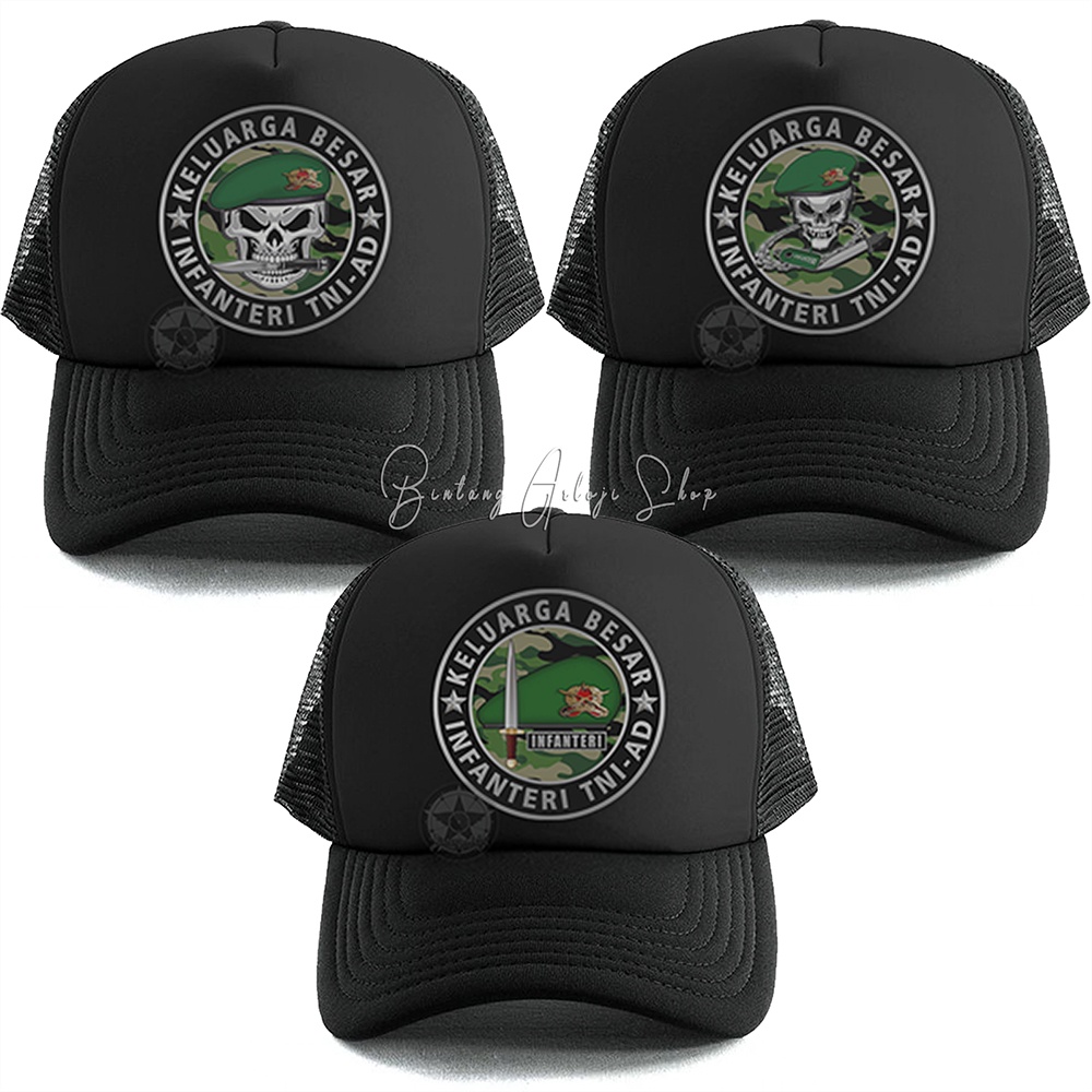 Topi Baret Keluarga Besar Infanteri TNI-AD Limited Edition Silver