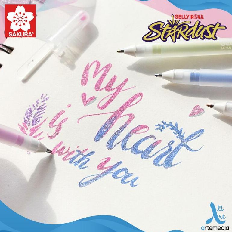 

12.12 Promo Brand SAKURA GELLY ROLL STARDUST COLOR GEL PEN PULPEN WARNA TINTA GLITTER KILAP KILAU