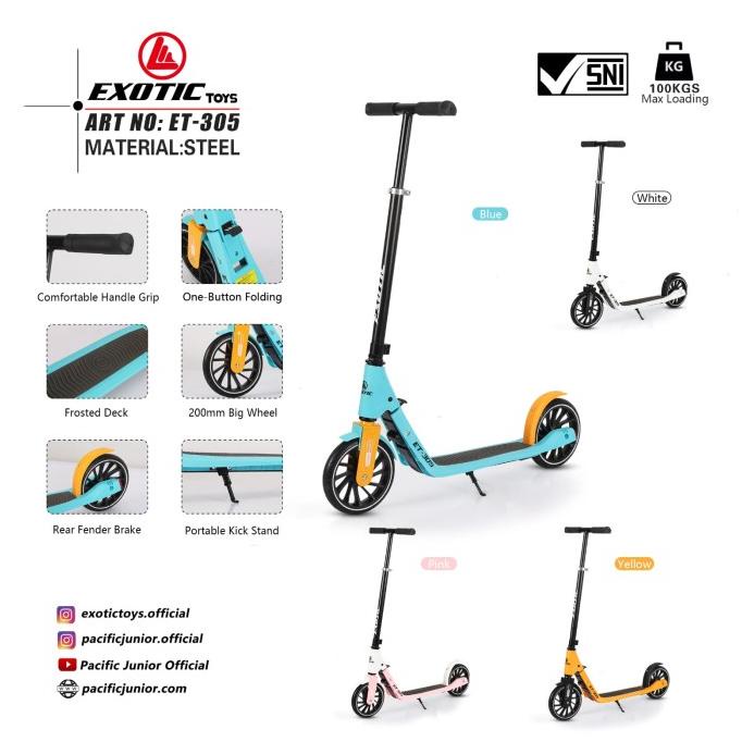 SCOOTER / SKUTER / OTOPED LIPAT DEWASA DAN ANAK RODA BESAR