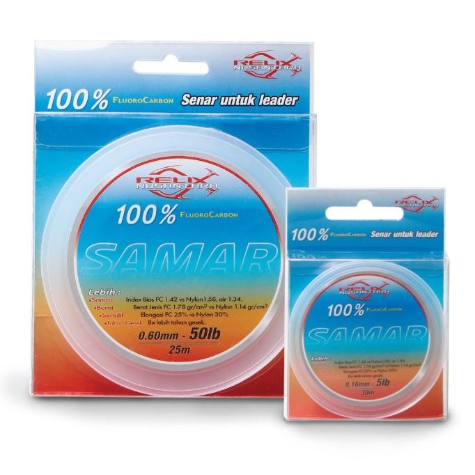 Senar Leader Relix Nusantara Samar 20lb 25lb 30lb 40 50lb Flourocarbon