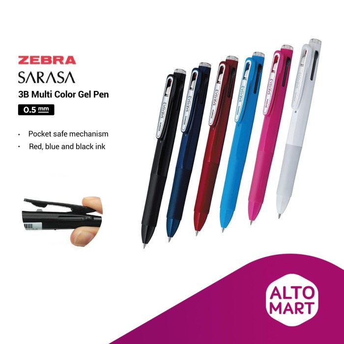 

Sale Zebra Sarasa 3B 0.5 mm Multi Color Gel Pen Ballpoint Tinta Warna /ALAT TULIS AESTHETIC/ALAT