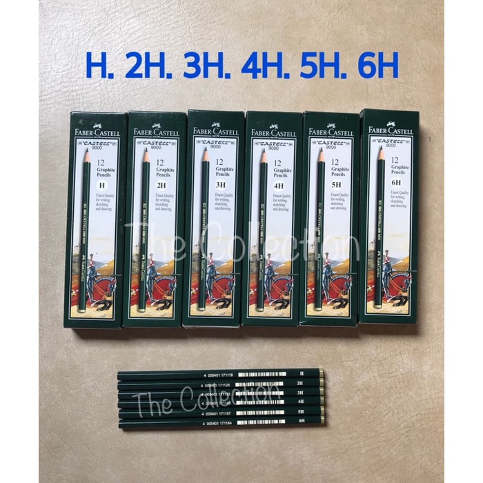 

BAYAR DITEMPAT ATK0560FC paket isi 6 pensil H 2H 3H 4H 5H 6H Faber Drawing Pencil art /ALAT TULIS