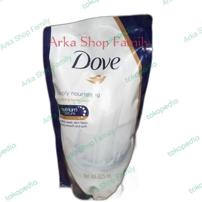 DOVE Deeply Nourishing Body Wash Refill 850 ml - Sabun Mandi Cair