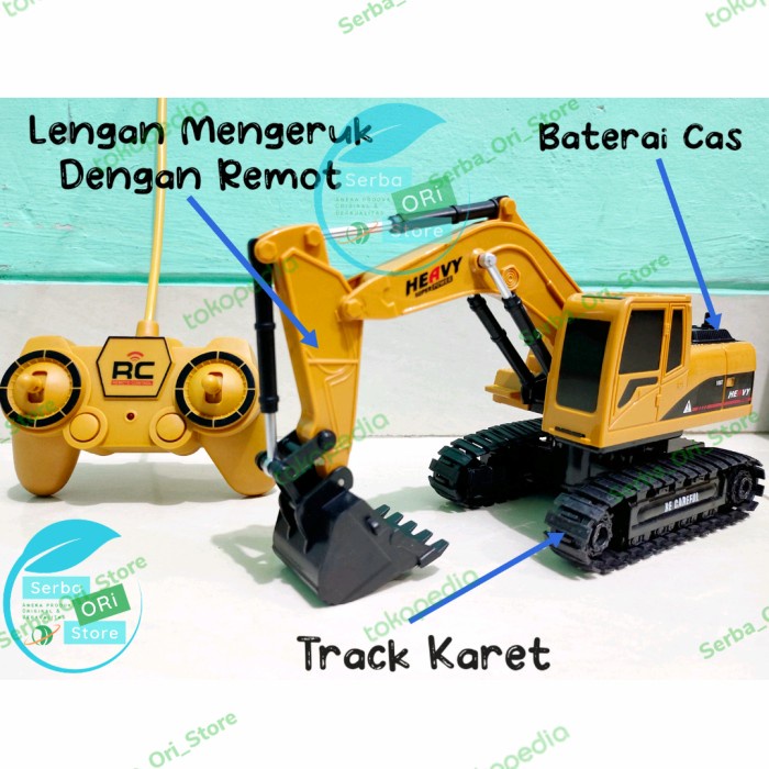 Promo Mainan Excavator Remot / Rc Excavator / Beko Remot, Baterai Cas, 1:24. Terbaru
