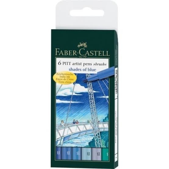 

Terlaris Faber-Castell Pitt Artist Pen Brush "Shades Of Blue