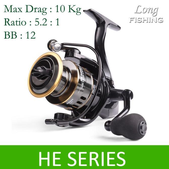 Reel Pancing Metal Max Drag 10Kg HE1000 - 7000
