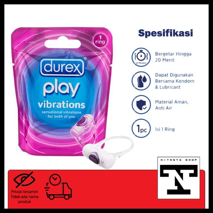 (READY) DUREX PLAY VIBRATIONS RING. VIBRATION, KONDOM VIBRATOR GETAR KODE 679