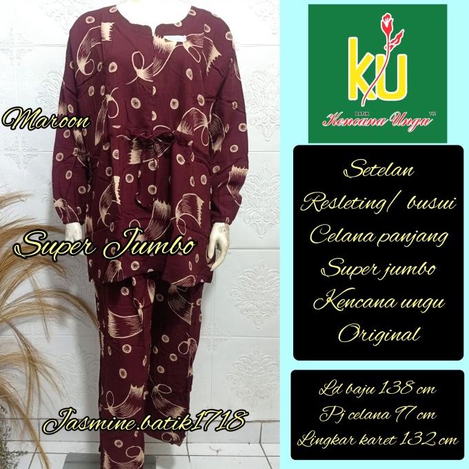 SETELAN CELANA PJ MUSLIM JUMBO KENCANA UNGU