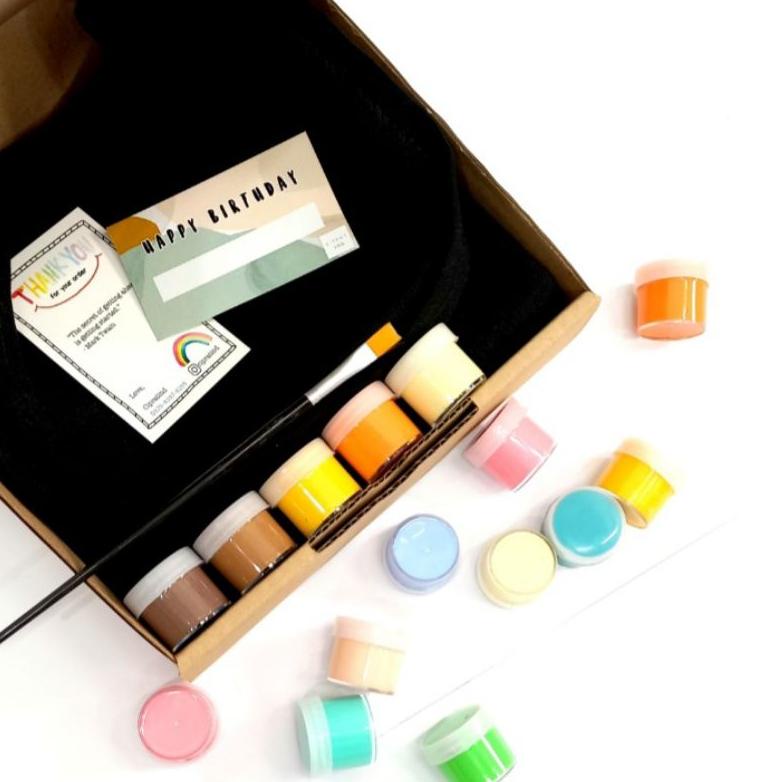 

7.7 FLASH SALE BLACK TOTE BAG PAINTING KIT PREMIUM BY CIPRATIND MELUKIS TAS MEWARNAI HAMPERS ULTAH ANAK DIY KREATIFITAS ANAK