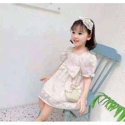 Dress Anak Ribbon & Tas Anak Import,Gaun Anak Pesta, Dress Anak Pesta
