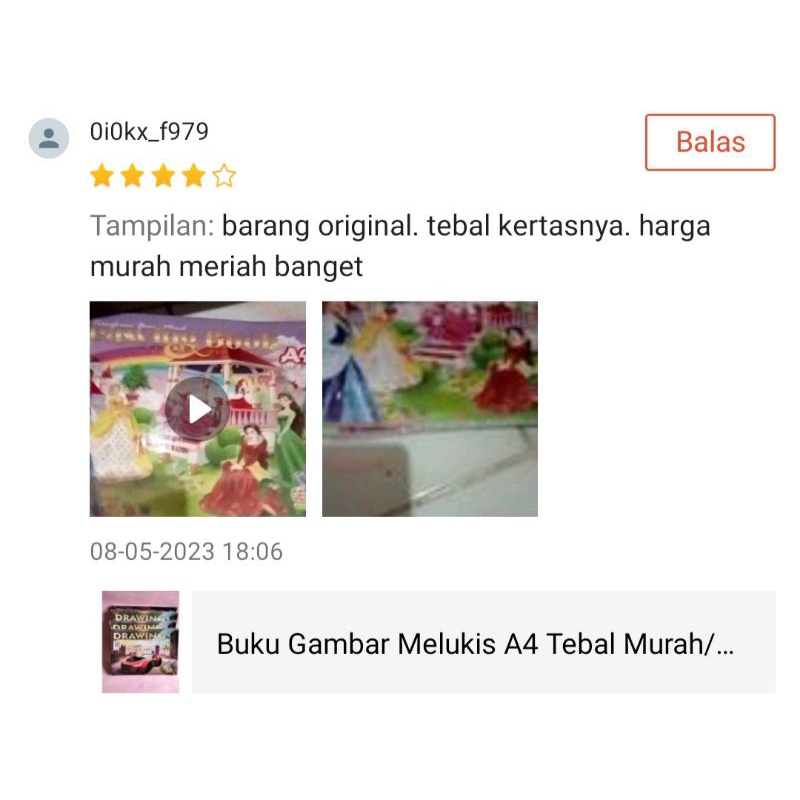 (10pcs)Buku Gambar Melukis A4 Tebal Murah/Alat Menggambar Melukis