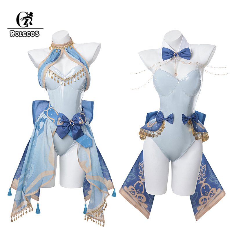 Bunny Girl Nilou Cosplay Costume Genshin Impact Nilou Bunny Costume Original Sexy Women Jump