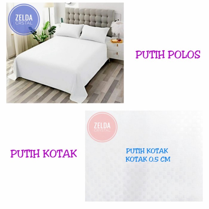 Sprei SEPREI HOTEL PUTIH / WARNA KATUN JEPANG 120 X 200 X 30 - PUTIH POLOS(G8I2) Sprei Murah READY S
