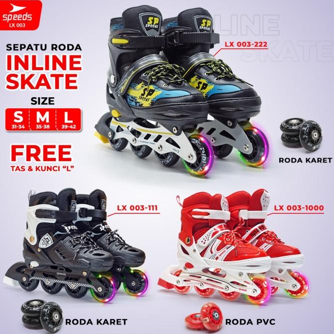 Sepatu Roda Anak Power King Inline Roda Full Karet 666 barang impor