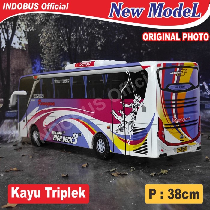 Hot Sale Miniatur Bus Bis Ramayana Jetbus 3 Shd Termurah